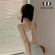 Women's Pure Desire Cross Camisole Slim Backless Sleeveless Top