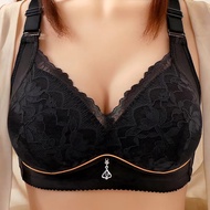 Wireless Bra Big Size Bra Size 36-46 Lace Bra Cup B C Cotton Bra Wireless Bras No Iron Woman Innerwe