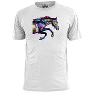 Mens Polygon Horse T Shirt Art Geometry