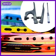 [Iniyexa] Badminton Machine String Clamp Pliers Tool, Badminton Racket Plier Metal Grommet Eyelet Plier for Repairing Outdoor Equipment