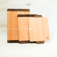Wooden cutting board with decorative handle - Wooden cutting board with new handle - Wooden cutting 