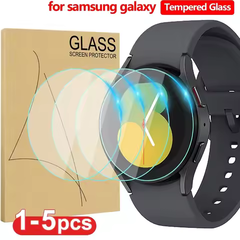 Tempered Glass for Samsung Galaxy Watch 6/5 Pro/5/4 40 44mm Screen Protector Anti-Scratch for Galaxy