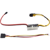 [rtonRache]High Power 300W 12V DC5.5X2.5MM Input DC-ATX PSU ATX Switch Mining PSU 24Pin MINI ITX DC 