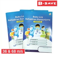 Buku Pelawat Buku Log Kehadiran Pengunjung Note Book Attendance Log Book Buku Rekod Data Pengunjung/