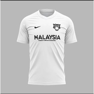 Jersey Malaysia ''Harimau Malaya" Jersey Microfiber White/Black - Jersi Roundneck