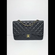 Chanel黑色Jumbo Classic Flap Bag (Single Flap)
