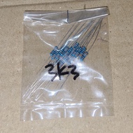 R 3K3 Ohm 0.25W 1 Percent Metal Film Resistor 3K3 K 3.3K Kilo Ohm MetalFilm 0.25 Watt 20 Pcs
