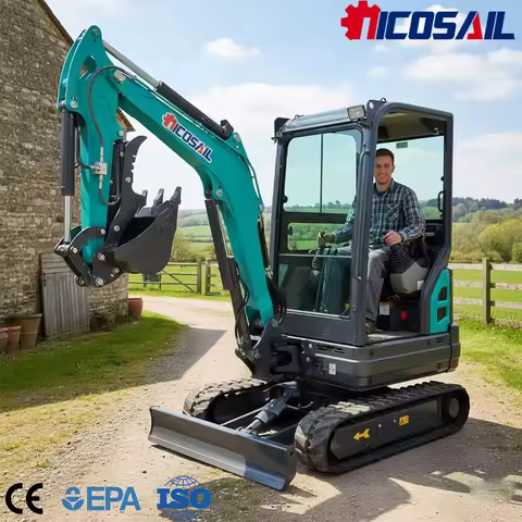 Custom Mini Excavator 1.8 Ton Euro 5 Eco Engine CE Certified Compact Crawler Digger for Various Jobs