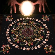 Moon phase flower Tarot tablecloth Altar Cloth Alter Cloth Card Pad Divination Witchcraft Astrology 