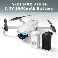 2Pcs S-X1 MAX Drone Battery 7.4V 1600mAh Lipo Battery for S-X1 MAX 4K GPS Mini Drone Quadcopter RC P