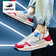 Cartier crocodile sports men's shoes เทรนนิ่ง Forrest รองเท้าผู้ชาย ระบายอากาศดี เวอร์ชั่นเกาหลีของ 
