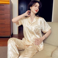 New imported synthetic silk women's pajamas / pajamas women's sleepwear korean style women's pajamas