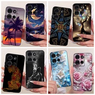 For Motorola Moto G75 5G / Moto G85 5G Case Cover flower Painted Case Soft Bumper For MotoG75 g 85 5