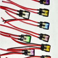 AUTOMOTIVE CAR FUSE COMPLETE SET | FUSE + HOLDER + SKRU + WIRE 10CM | 3A-40A | DIY WIRING