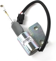 ZACHAGER 12V Fuel Shut Off Solenoid for Hyundai R130 R170 Cummins 4BT Case IH 1150H MX100, Excavator