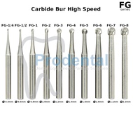 Tungsten carbide bone bur metal teeth highspeed round fissure index cone FG FG1 FG2 FG3 FG4 FG5 FG6 