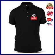 SBK Aprilia Baju Polo T Shirt T-Shirt Tshirt Tee Cotton Sulam Casual Unisex Pakaian Fashion Sports