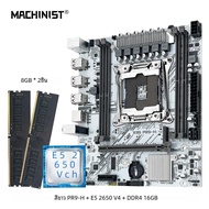 MACHINIST X99 เมนบอร์ดชุดIntel Xeon E5 2650 V4 LGA 2011-3 CPU DDR4 8GB * 2pcs NVME m.2 สีขาวX99 PR9-