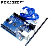 One set For UNO R3 CH340G+MEGA328P Chip 16Mhz For Arduino UNO R3 Development board + USB CABLE