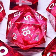 Liquid Core Dice SetDungeons and Dragons D&D, Polyhedron DND Resin dice Set, Used for Role-Playing d