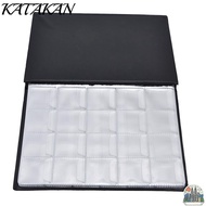 KATAKAN Coin Storage Book, PVC Material Direct Insert Coin Collection Book, Coin Collecting PU Leath