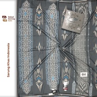 ATLAS Super Premium 975 Gold Silver Sarong with Typical Jacquard Mountain Motif, Full Embossed