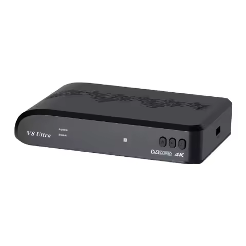 Curated Collection V8 Ultra Wifi Enabled 4K Satellite Receiver DVB-S2X/S2/S+ DVB-T2/T+ C+ ISDBT+ ATS
