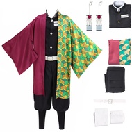 Tanjiro Cosplay Costume Giyuu Cosplay Kimono Halloween Zenitsu Cosplay Women men's Set