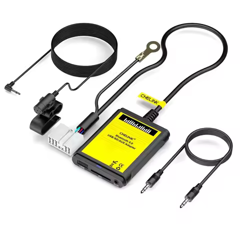 CHELINK (5+7pin) Old Style CD Changer Car MP3 Player Radio Aux & USB In Input Adapter for Toyota