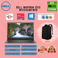 DELL INSPIRON 15 3515  , AMD ATHLON 3050U, 4GB, 256GB SSD , RADEON GRAPHICS ,15.6"HD , W10, MS OFF H