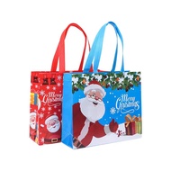 [ Noel - GIFT BAG ] Environmental Bag with Handle Large Non-Woven Fabric Bag with Christmas Pattern,
