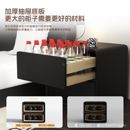Multifunctional Black Bedside Table Storage Bedside Simple Small Apartment Cabinet Household Extreme