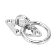 Pad Eye Plate 4 Holes 316 Stainless Steel M6x66x40mm Wall Mount U Shaped Hook for Boat for Yacht