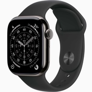 Apple Watch Series 11 GPS + Cellular Aluminium Case with Sport Band 46mm Jet Black/Black M/L