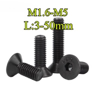 12.9 Grade High-Strength Countersunk Head Hexagon Socket Screw Flat Head Screw Hexagon Bolt Screw M1