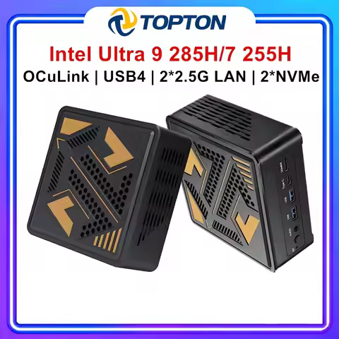 Intel Ultra 9 285H 185H Micro Gaming Computer 7 255H 165H OCuLink Mini PC USB4 2x2.5G LAN 2xNVMe Win