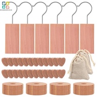 40 Pcs Cedar Wood Disc Natural Cedar Wood Block Freshener for Storage Box Drawer Wardrobe Storage Cl
