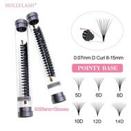 Premade Russian Volume Pointy Base Eyelash Extension Soft Faux Mink Premium 5D 6D 8D 10D 12D 14D Vol