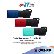 Kingston Pendrive DataTraveler Exodia M USB 3.2 DTXM Flash Drive wtih Moving Cap (64GB/128GB/256GB)