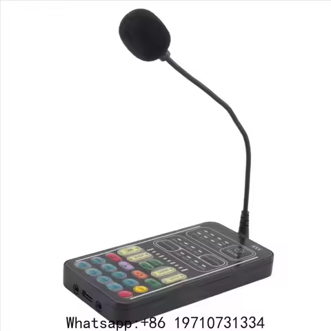 Voice Changer Handheld Microphone Voice Changer with Sound Multifunctional Effects Machine for Phone
