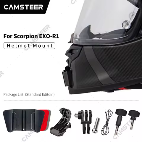 Scorpion Exo R1 / EXO-R1 EVO Customized Helmet Chin Mount for GoPro12 11 10 9 Insta360 X4 X3 Ace pro