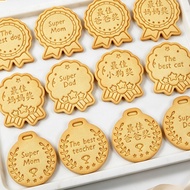 〖 Medal Biscuit Mold 〗 3D Biscuit Mold 3D Baking Mold Father's Day Mold Teacher's Day Cookie Fondant