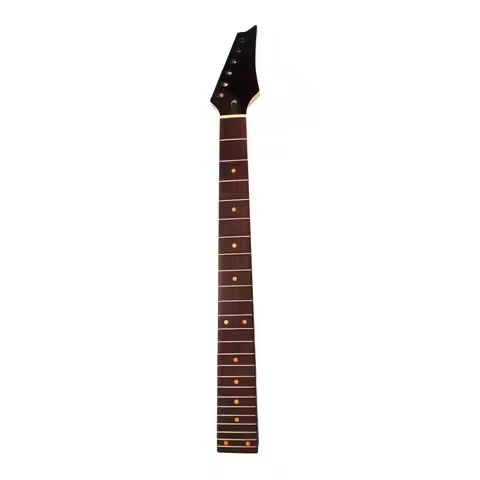 Electric Guitar Maple 24 Frets Neck 27.16 In DIY Replacement Black Head
