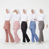 Drawstring Cutbray Skirt Pants Muslim Women's Sports OUTFIT Sporty Tennis Gym Zumba Padel Jogging