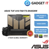 ASUS TUF A16 FA617X-SN4028W GAMING LAPTOP (RYZEN 9 7940HS,16GB DDR5,1TB SSD,16" QHD+,240Hz,RX7600S 8GB,WIN11)BACKPACK