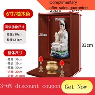 YQ58 Special Offer Buddha Cabinet Small Altar Wall-Mounted Altar Shrine with Door God of Wealth Guanyin Cabinet for Baoj