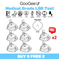 GooGee™ Medical Grade LSR Replacement Teat/Straw Puting sesuai hegen bottle