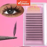 One Click To Enlarge Your Eyes! 240 Clusters Of C-Roll Comic Fan-Shaped Eyelash Set (8-15Mm), Unique
