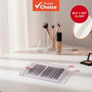 GECOMO Glue-Free Eyelash Kit Natural Curl Large Size with Tweezers