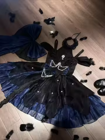 Vintage Elegant Y2k Sling Dress Women Harajuku Retro Tulle Ruffles Trim Evening Party Outfit Grunge 